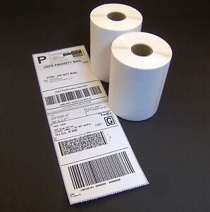 2-100 Rolls 4x6 250/Roll Direct Thermal Shipping Labels Zebra 2844 Eltron ZP-450