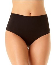 Anne Cole 298016 Women Shirred High Waist Tummy Control Bottom size M