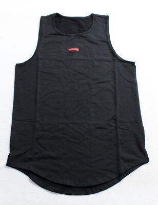 House ID Men's Basic Solid Sleeveless Jersey Tank Top AN3 Black Size XS NWT