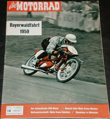 Das Motorrad 14/59 Bayernwaldfahrt 1959,Seitenwagen, ESO-Rennmotor, BMW-Historie