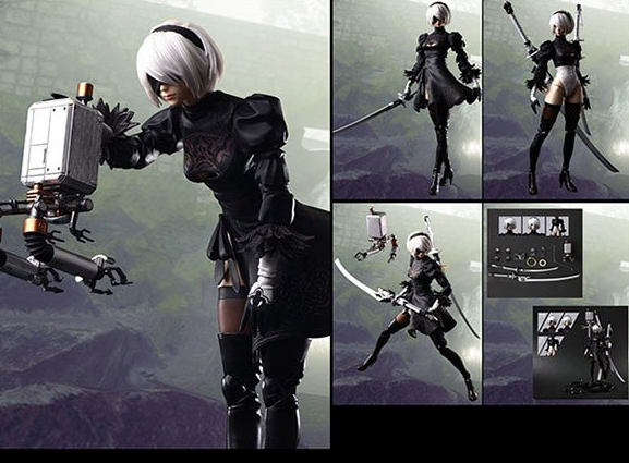 Play Arts Kai YoRHa No.2 Type B 2B NieR Automata 11 Figure Square Enix No  Box 4988601353328