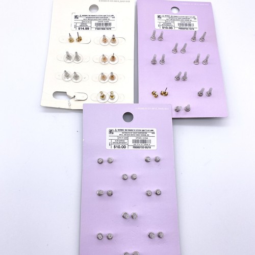 Wild Fable faux pearl & Rhinestone stud button earrings A new day studs 25 pair - Picture 5 of 6