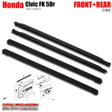 Fits Honda Civic FK 5Dr 2017 - '21 Set Inner Weatherstrip Window Molding Belt