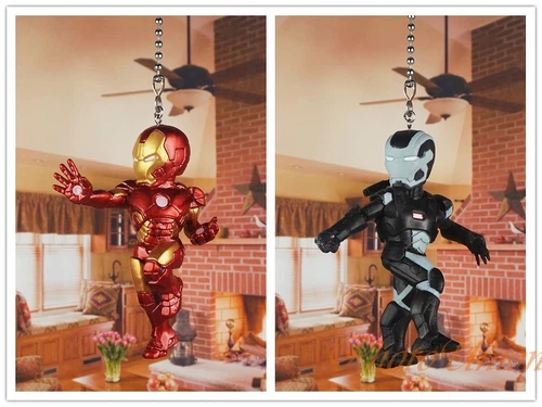 Avenger Iron Man War Machine Ceiling Fan Pull Light Lamp Chain K1330 FG
