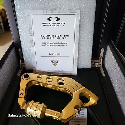 Oakley Carabiner Collection 2 Limited Edition Gold and Black Oakley Carabiner Collection 2 Limited Edition Gold and Black