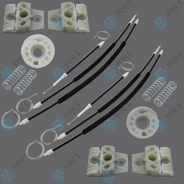 FüR VW Golf V Jetta III Fensterheber Reparatursatz SET Vorne Links + Rechts-image