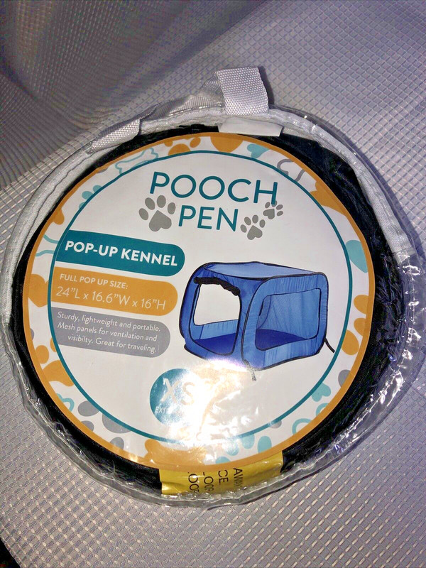 New Pooch Pen XS Pop-up Kennel 24”x16.6”x16”