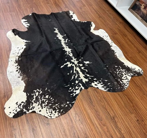 NEW LARGE 100% NATURAL COWHIDE RUGS TRICOLOR AUSTRALIAN COW FUR SKIN CARPET AREA - Picture 11 of 12