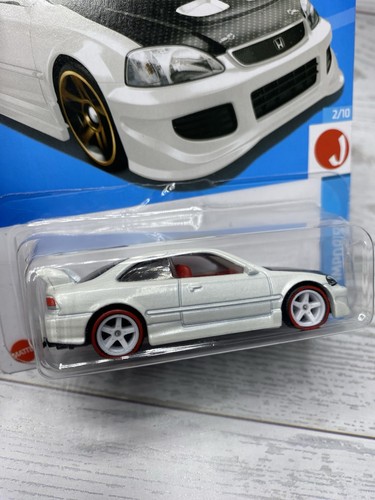 2x Custom Wheel Swapped Hot Wheels Honda Civic Si w/ Real Riders Box Ships - Picture 5 of 23