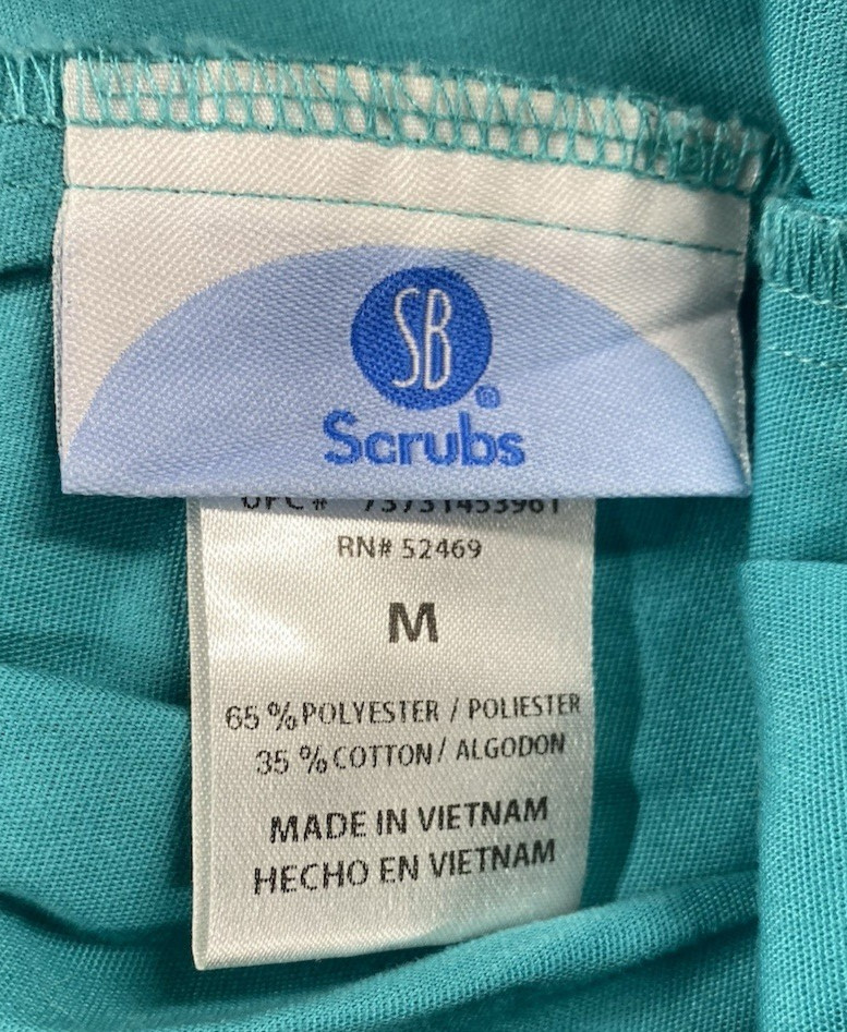 Medium Light Blue Simply Basic Scrub Pants - image 2