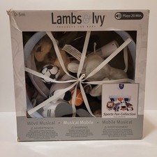 Lambs Ivy Future Sports Fan Collection Musical Mobile Animals Sports