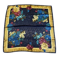 Liz Claiborne Crazy Horse Floral Scarf 1990s Lacey Flowers Vintage w/ Tags