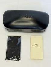 COACH New York Black Clam Shell Eyeglasses Sunglasses Hard Case New