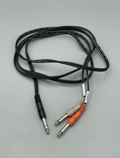 Hosa STP202 Y-Audio Cable Send/Receive insert 6.5 ft 1/4 TRS to 2 1/4 TS