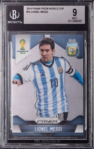 2014 Panini Prizm World Cup #12 Lionel Messi BGS 9 Mint
