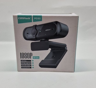 Campark PC02 Full HD 1080P Webcam with Autofocus and Built-in Microphone New 