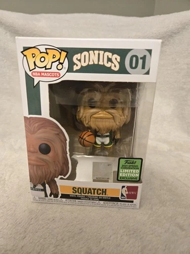 Squatch Seattle Sonics NBA Mascots Funko Pop 01 Limited Edition Exclusive 2021