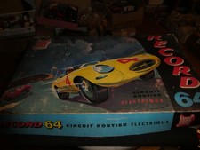 Jouef 64 Record Circuit Slotcat Set Mercedes 300 SL & Jaguar E-Type 60ies Top