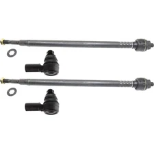 Tie Rod End for 01-05 Honda Civic (2) Inner Tie Rod Ends, (2) Outer Tie Rod Ends
