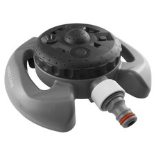 8 Pattern Garden Lawn Sprinkler Adjustable Static Dial Turret Watering, Grey 