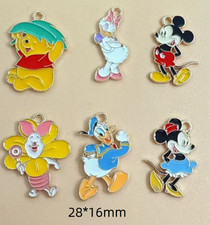 40pcs mickey pooh mix Metal Charm DIY earrings Pendant Necklace Jewelry Making