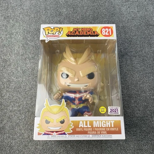 My Hero Academia All Might #821 Funimation 2021 Exclusive GITD Pop! Jumbo 10"