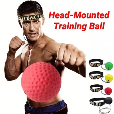 ''Headband Boxing Reflex Ball MMA Speed Punch Trainer Hand Eye Coordination Gym''