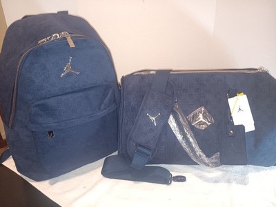 New Authentic Jordan Monogram Luxury Bag Luggage Travel Vacation Set of (2)