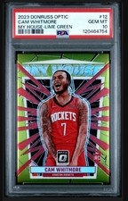 Psa10 2023 Donruss Optic Basketball Cam Whitmore My House Lime Green 14/149 #12