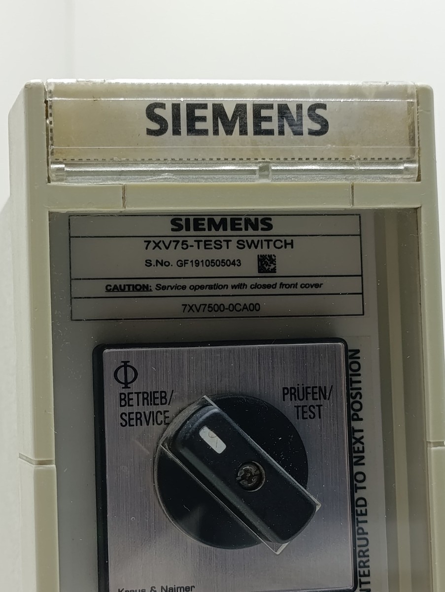 Siemens 7XV7500-0CA00 / 7XV75-Test Switch for Feeder Protection 16