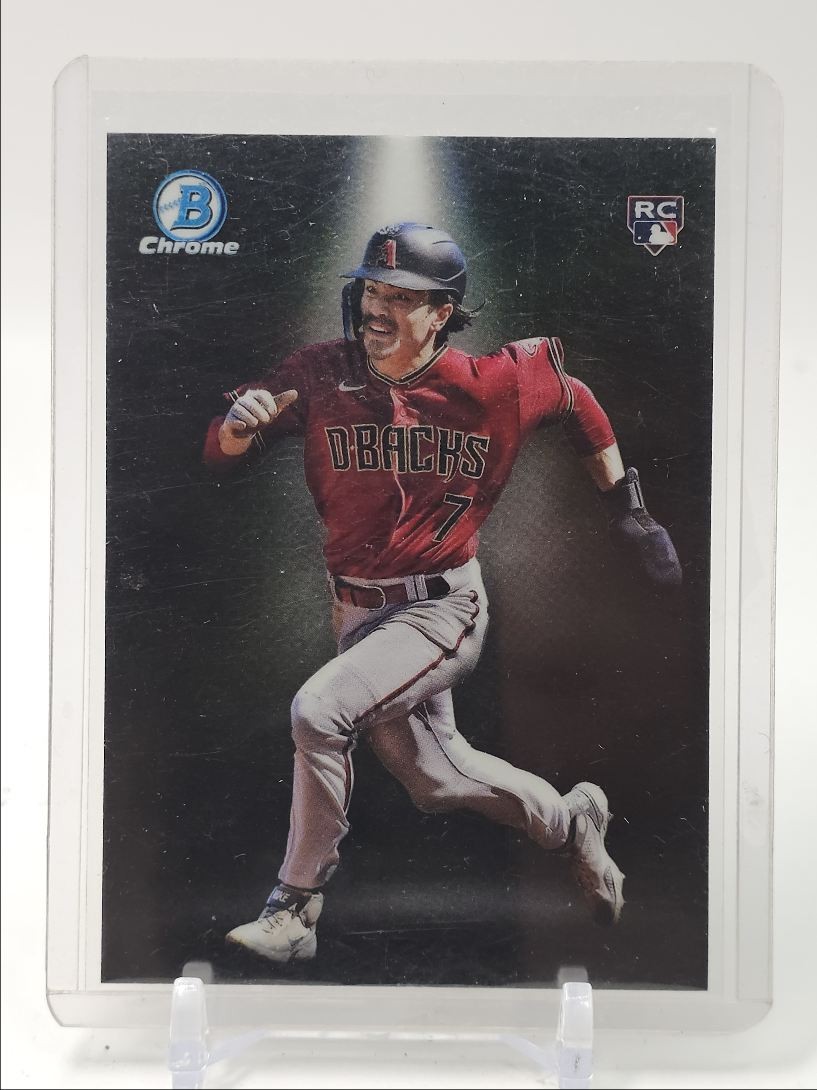 CORBIN CARROLL 2023 BOWMAN CHROME SPOTLIGHT ROOKIE REFRACTOR RC Q6050