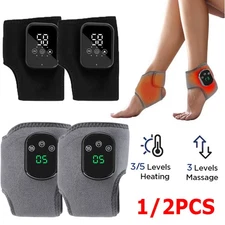 Foot Ankle Vibration Massager 3-speed Infrared Hot Compress Therapy Pain Relief