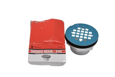 BK Products Shower Drain PVC Solvent Weld Stainless Steel Grid 133-106 Open Box