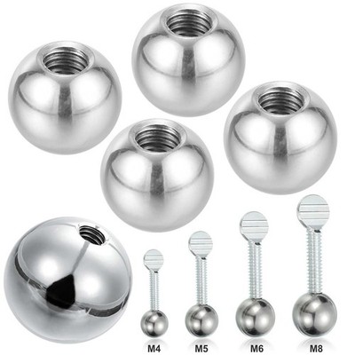 Edelstahl Stahlkugeln Mit M2 M3 M4 8-M20 Gewinde Halbgewinde Kugellager Ø 5-60mm