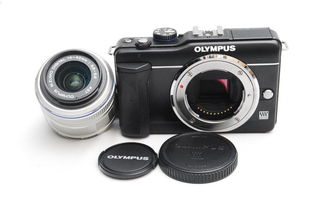 OLYMPUS オリンパス E-PL1S M.ZUIKO 14-42mm Olympus PEN E-PL1S Mirrorless Camera w/ M.Zuiko 14-42mm Lens