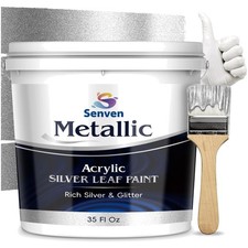 Metallic Silver Paint for Artwork  Home Decor