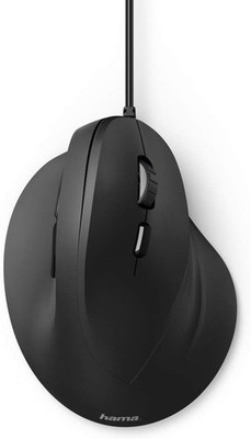 Hama EMC-500 Vertikale optische Maus ergonomisch mit USB Kabel 1,80m 1800 DPI