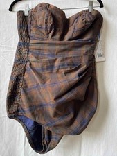 Vintage 1950s Plaid Bathing Suit
