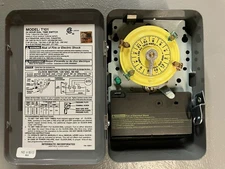Intermatic T101 24-Hour Mechanical Timer Switch 120V-277V 40 Amp
