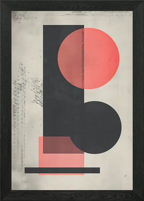 Abstrakte geometrische Kunst gerahmtes Wandbild Poster Leinwanddruck Bild