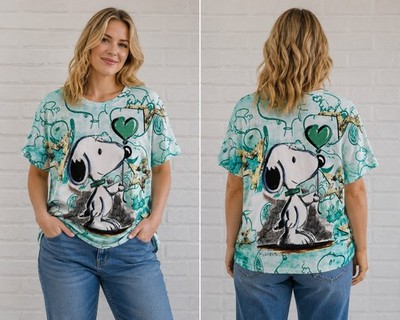  Neue Boutique Ware  Lässiges Made in Italy T-Shirt mit trendigem...