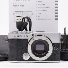 OLYMPUS PEN E-P7 Digital Camera Body Silver ShutterCount:1012  Top Mint  8128V