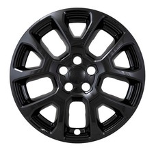 4 Gloss Black 18 Wheel Skins For 2022-2025 Jeep Compass 10 Spokes