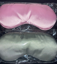 Silk Satin Sleep Eye Mask for Women Men - 2 pack - New with Box