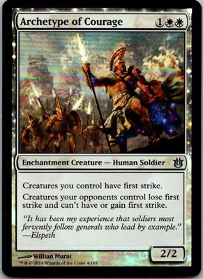 Archetype of Courage Foil U Born of the Gods 4 LP