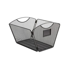 Portable Black Storage Box File With Handles For Letter Size Folders