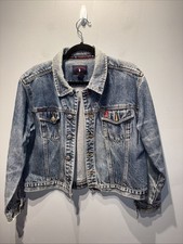 VTG US Polo Assn Denim Jean Jacket Short Dist...