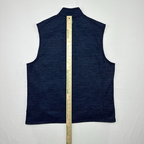 Golf Johnnie O Men’s Vest Mens Size XL Golf Attire Navy Blue Windbreaker Zip Up - Picture 8 of 9