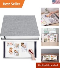 Large Photo Album Self Adhesive for 4x6 5x7 8x10 Pictures Magnetic Scrapbook ...