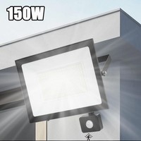 150W Led AußEnleuchte Mit Bewegungsmelder Fluter Wandlampe Strahler Sensor IP65